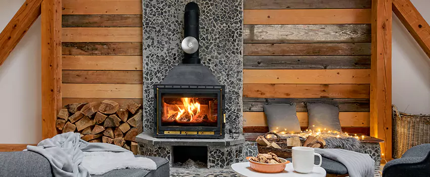 Thelin Hearth Products Direct Vent Gas Stove Fireplace Inspection in Jamestown, North Dakota